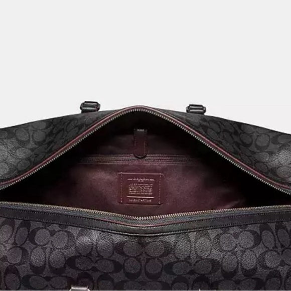 COACH DUFFLE VOYAGER BAG SHADOW SIGNATURE CANVAS - Picture 2 of 4